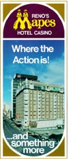 Poster from the Mapes Hotel during its heyday