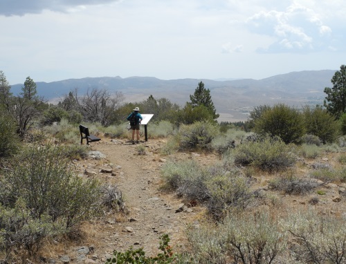 Brown's Creek Trail scenic viewpoint, Reno, Nevada, NV