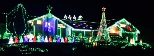 Christmas lights displays, Sparks, Reno, Nevada, NV