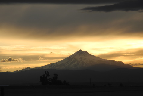 sunset,Mt. Jefferson,Cascades,central Oregon